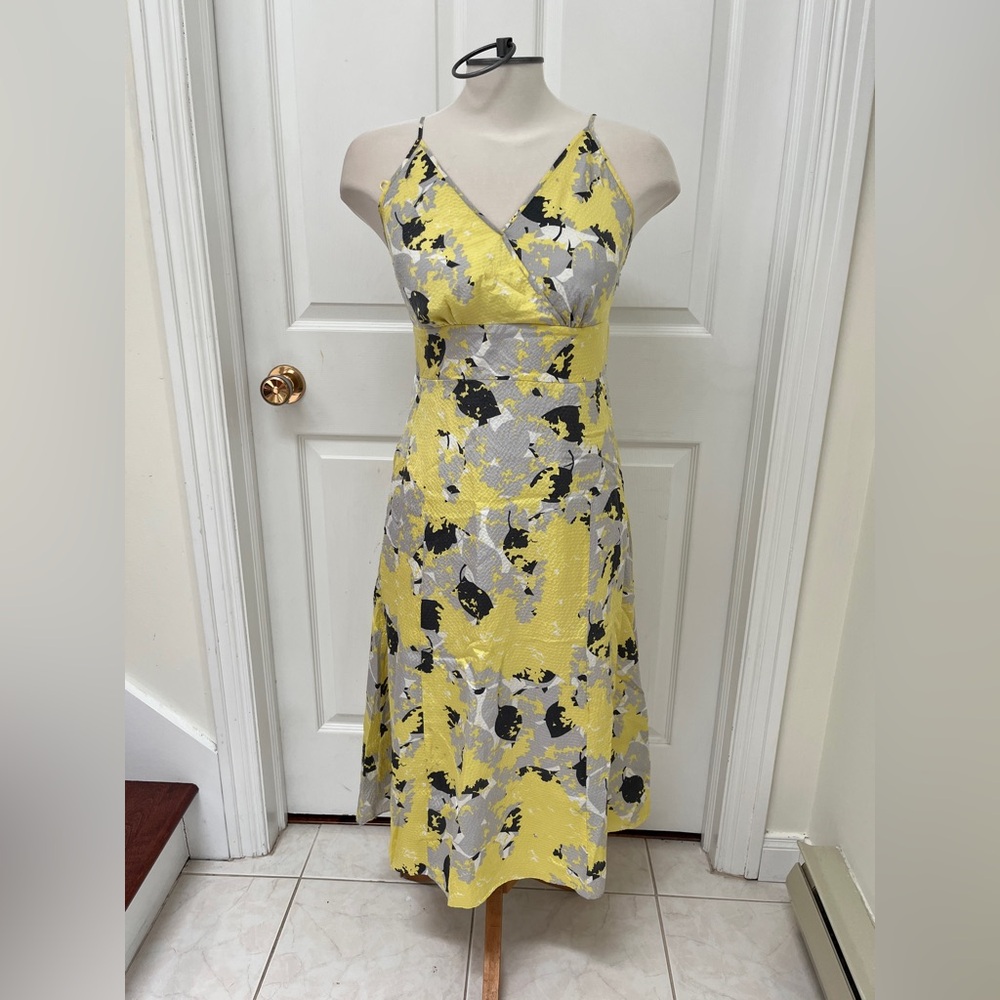 Planet Yellow Sundress Midi size 8
